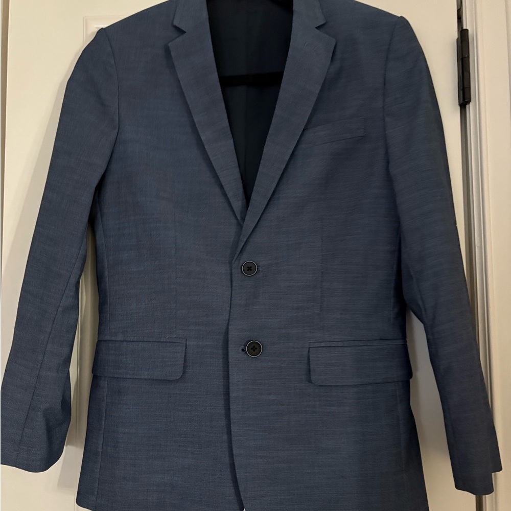 Calvin Klein Navy Blue Two-Button Boys' Blazer
